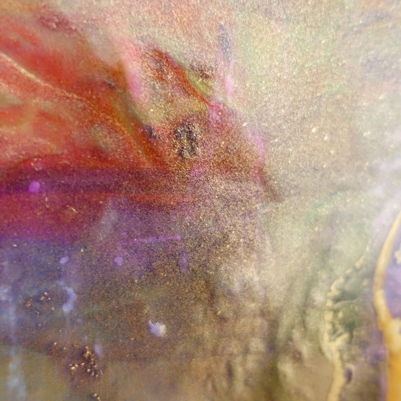 Macro detail: red and rose currents with gold